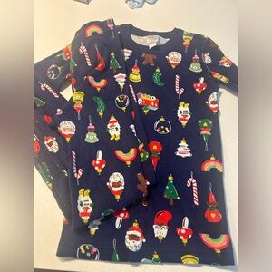 Hanna Andersson Navy Holiday Pajama set